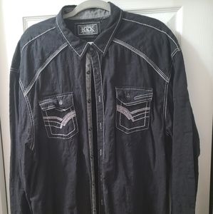 Buckle Black Ripstop Athletic Stretch Shirt 3XL XXXL